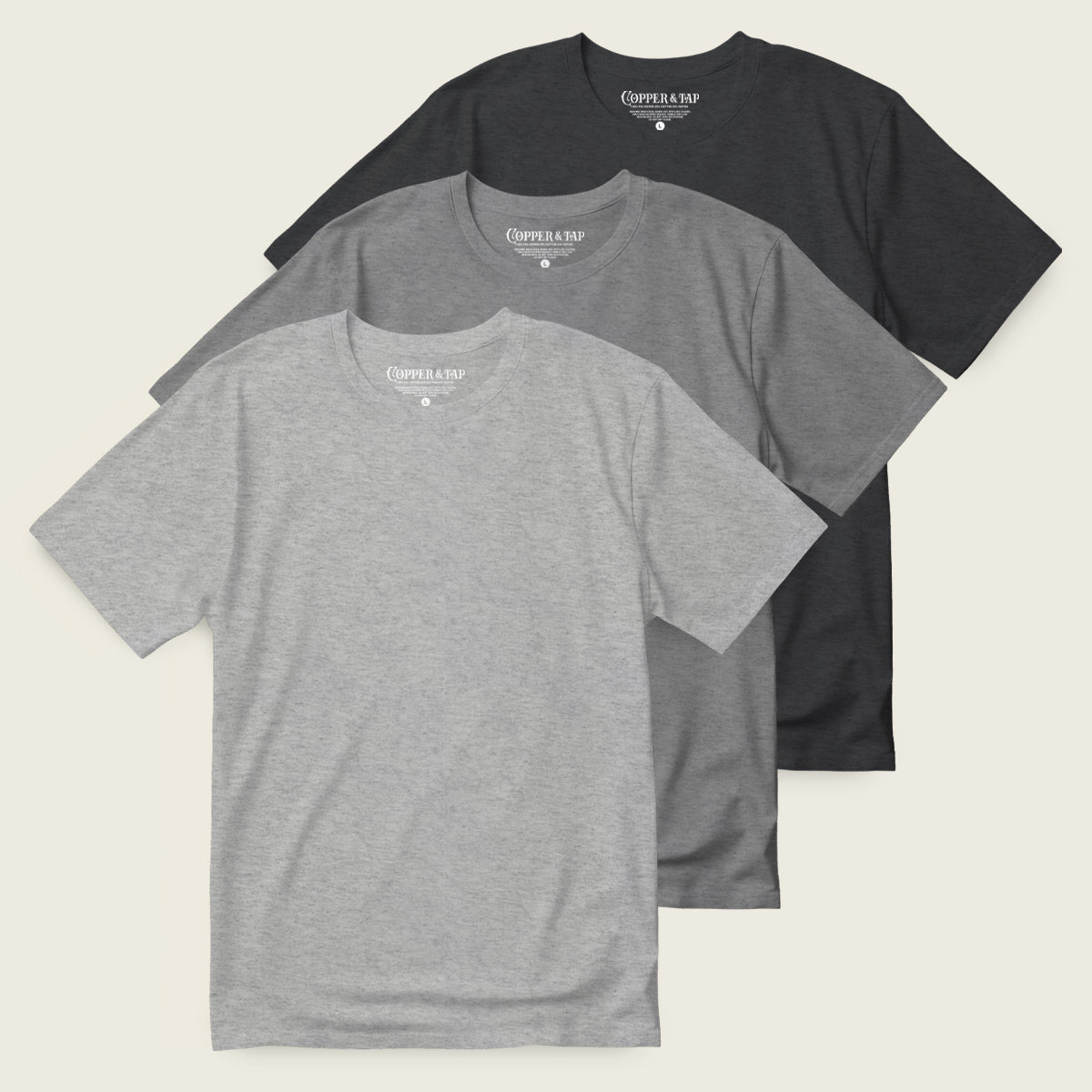 3-Pack-Neutrals Crew Neck