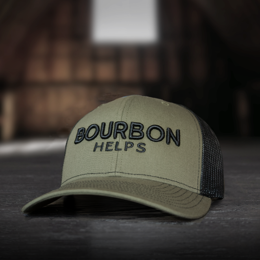 Bourbon Helps Hat Olive/Black