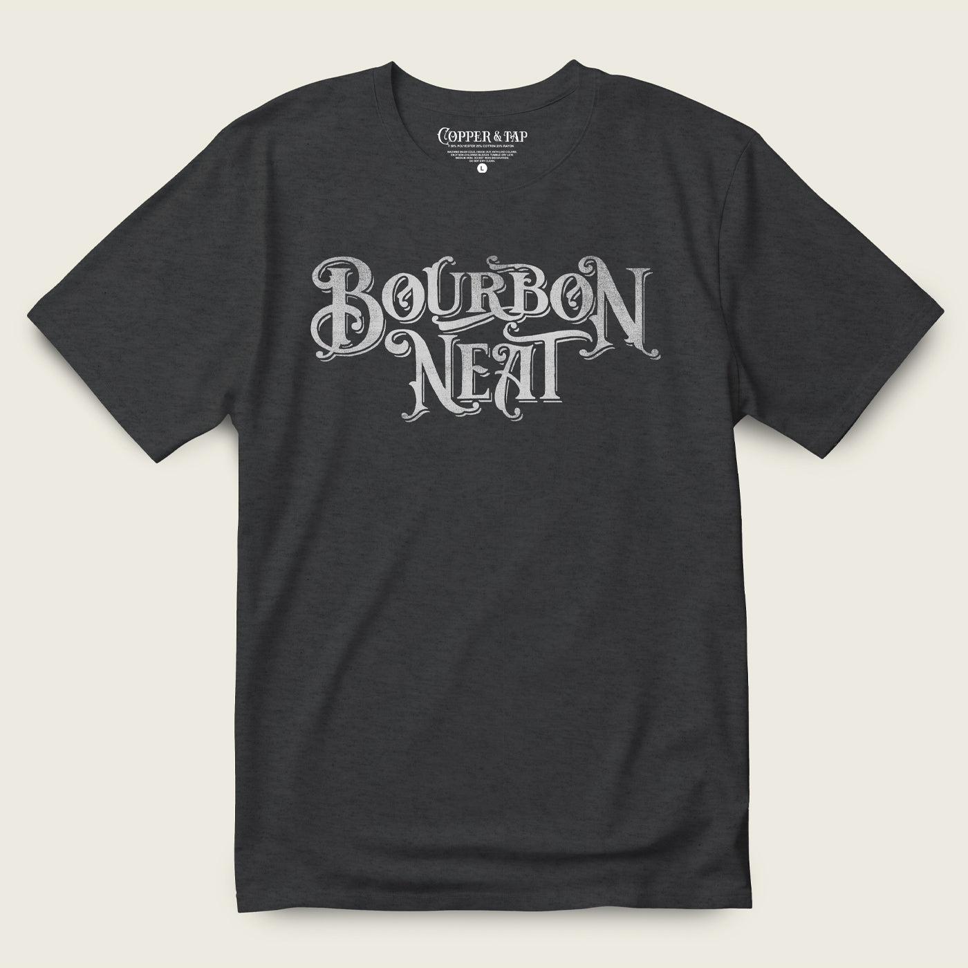 Bourbon Neat Black Tee