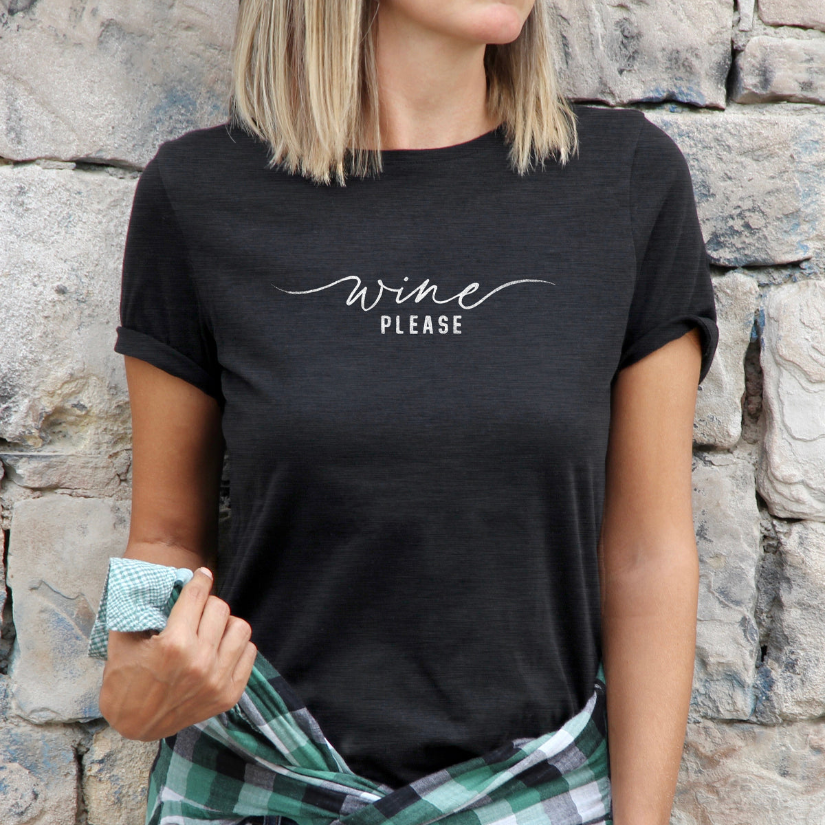 Wine Please Womens Fit Tee